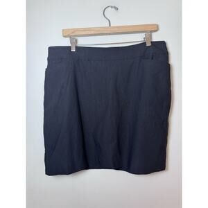 Chicos Brigitte WOMENS Zenergy GOLF by CHICO'S BLACK PULL ON SKORT Sz 2.5 US 14